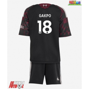 Liverpool Cody Gakpo #18 Tercera Equipación Niños 2026-27 Manga Corta (+ Pantalones cortos)